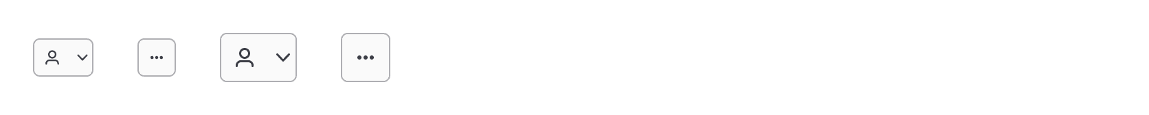 Example of the two toggle button sizes